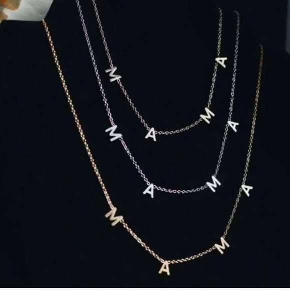 Ny&Co MAMA Necklaces. Silver Adjustable Chain. - Picture 1 of 6